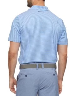 Flag & Anthem NAPLES STRIPED PERFORMANCE POLO Men