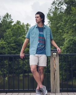 Flag & Anthem SMITHLAND LEAF PRINT VINTAGE WASHED WESTERN SHIRT