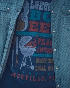 Flag & Anthem BLUEGRASS BBQ BURNOUT TEE Men