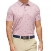 Flag & Anthem BEAUFORT FLAMINGO PRINT PERFORMANCE POLO