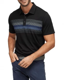 Flag & Anthem Men SHIELD CHEST STRIPE PERFORMANCE POLO