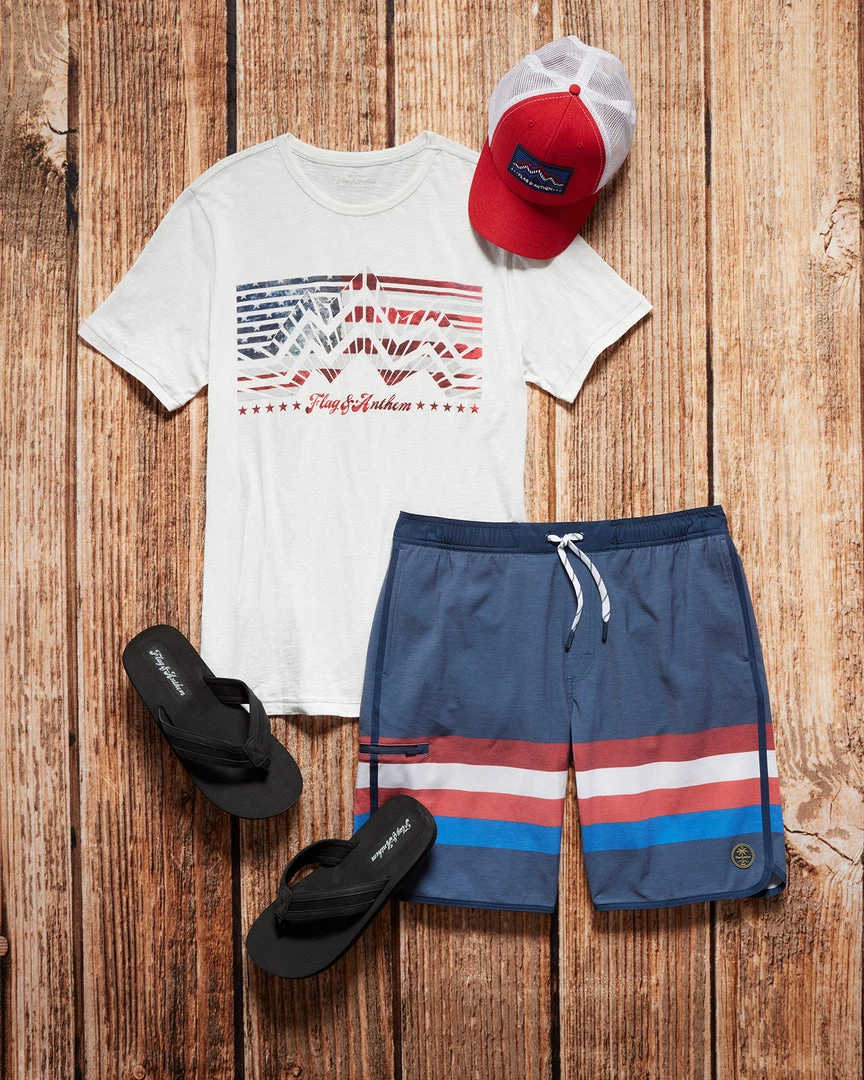 Flag & Anthem MOUNTAINS AMERICANA TRUCKER HAT 2 Flag & Anthem MOUNTAINS AMERICANA TRUCKER HAT