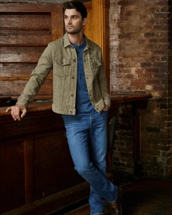 Flag & Anthem CHATHAM BURNOUT SLUB HENLEY Men