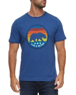 Flag & Anthem Men BEAR STRIPES SLUB TEE