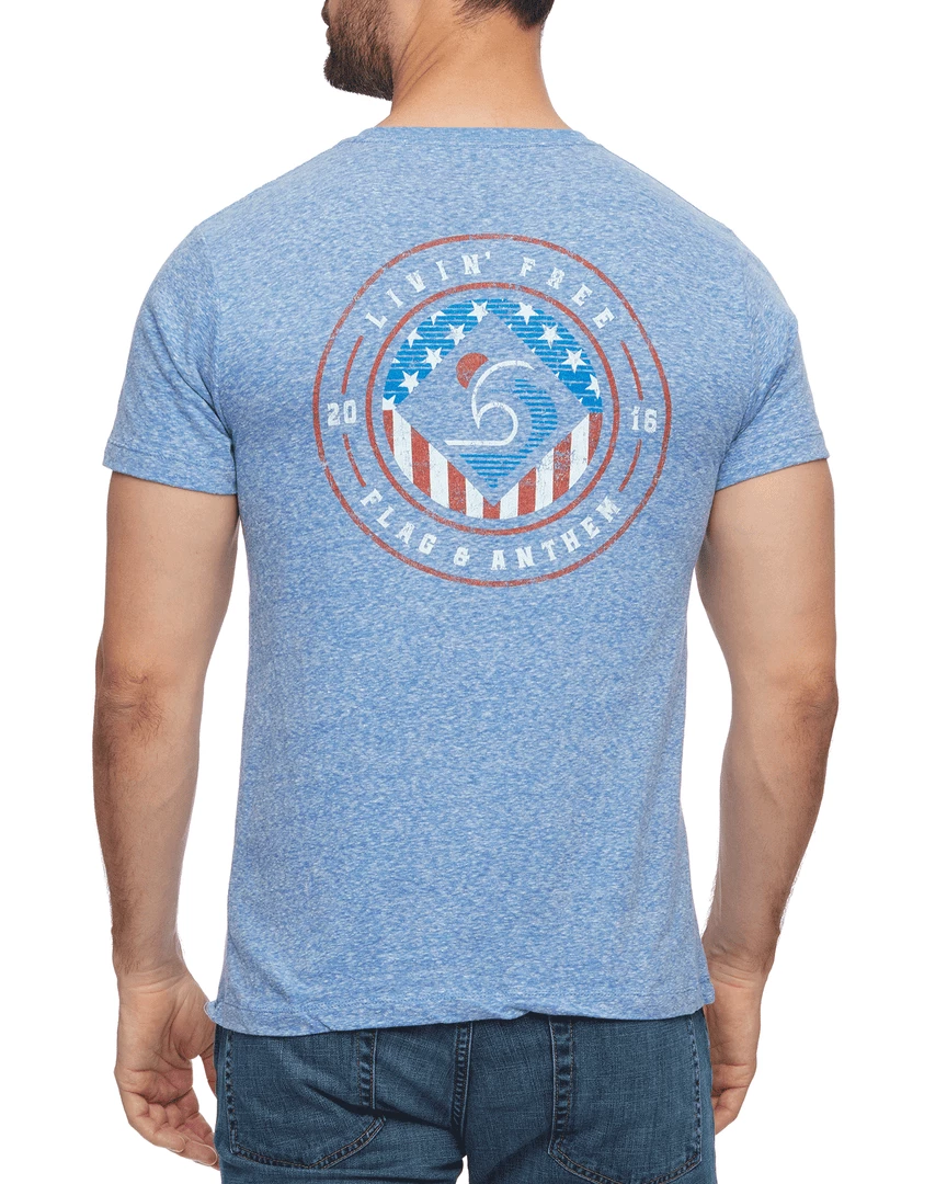 Flag & Anthem Men LIVIN' FREE VINTAGE TEE 1 Flag & Anthem Men LIVIN' FREE VINTAGE TEE