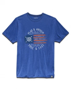 Flag & Anthem FREE & EASY FLAG BURNOUT TEE