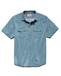 Flag & Anthem SMITHLAND LEAF PRINT VINTAGE WASHED WESTERN SHIRT