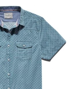 Flag & Anthem SMITHLAND LEAF PRINT VINTAGE WASHED WESTERN SHIRT