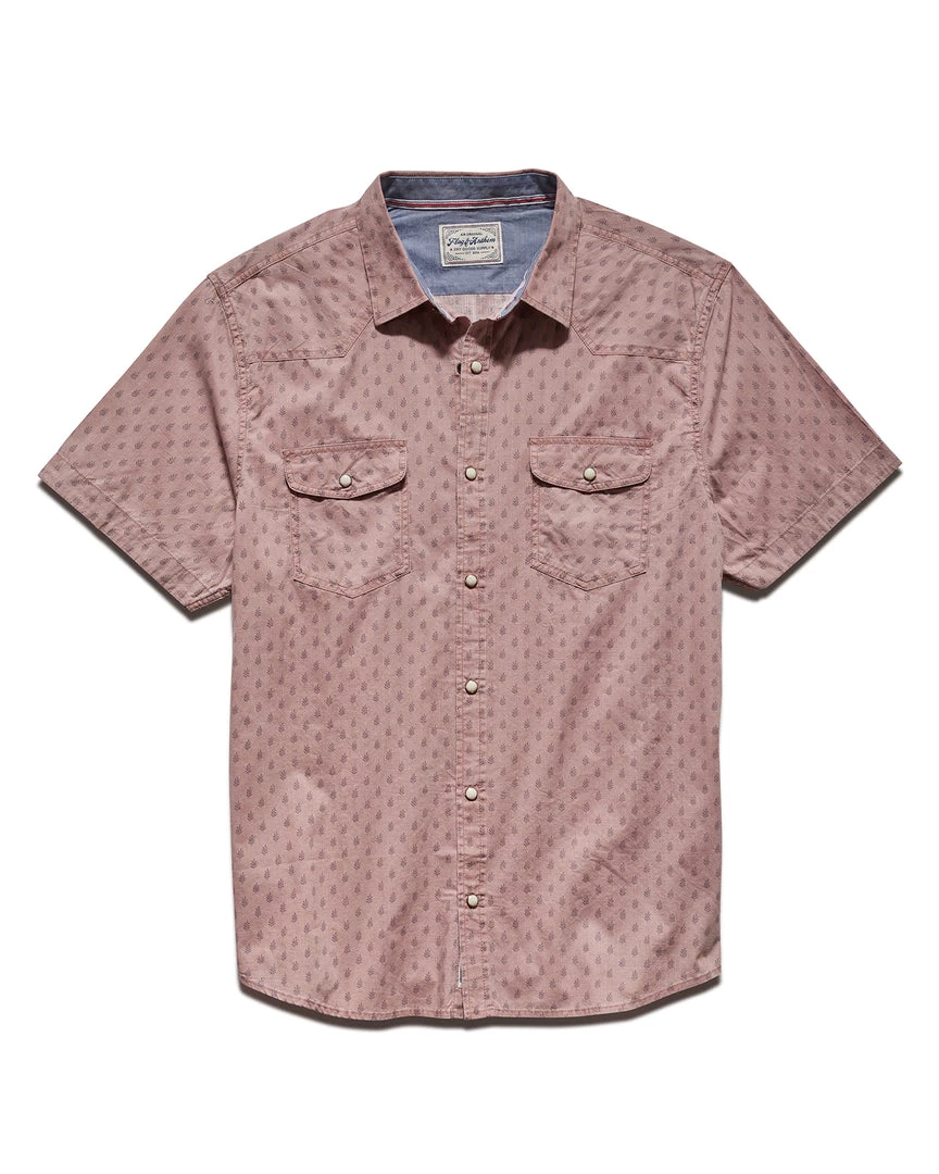 Flag & Anthem ALFRED LEAF PRINT VINTAGE WASHED WESTERN SHIRT Men 2 Flag & Anthem ALFRED LEAF PRINT VINTAGE WASHED WESTERN SHIRT Men