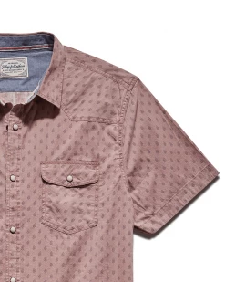 Flag & Anthem ALFRED LEAF PRINT VINTAGE WASHED WESTERN SHIRT Men 6 Flag & Anthem ALFRED LEAF PRINT VINTAGE WASHED WESTERN SHIRT Men