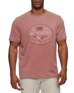 Flag & Anthem Men JACK'S BUTCHERY BURNOUT TEE