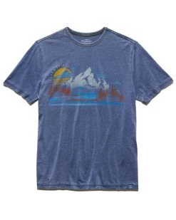 Flag & Anthem Men SCENIC MOUNTAIN BURNOUT TEE