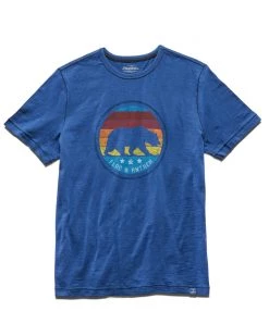 Flag & Anthem Men BEAR STRIPES SLUB TEE