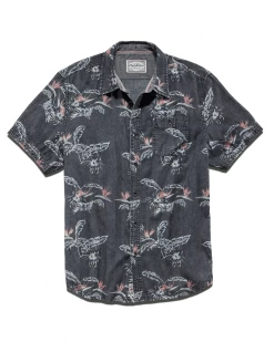 Flag & Anthem Men PINECREST PALM PRINT SHIRT