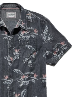 Flag & Anthem Men PINECREST PALM PRINT SHIRT