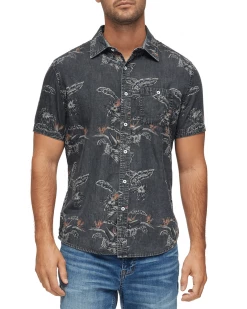 Flag & Anthem Men PINECREST PALM PRINT SHIRT