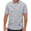 Flag & Anthem SEASIDE ISLAND PRINT TEXTURED SHIRT Men