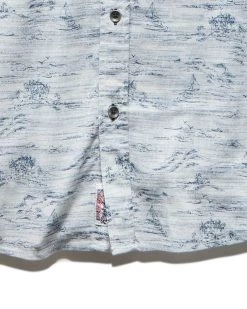 Flag & Anthem SEASIDE ISLAND PRINT TEXTURED SHIRT Men