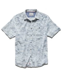 Flag & Anthem SEASIDE ISLAND PRINT TEXTURED SHIRT Men