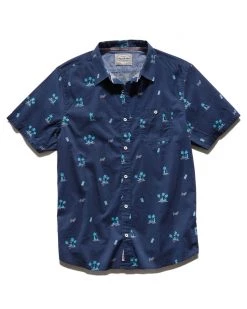 Flag & Anthem Men HONOLULU PALM PRINT SHIRT