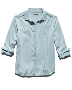 Flag & Anthem CELINA STITCH DETAIL CHAMBRAY SHIRT Women