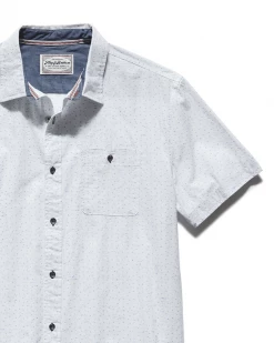 Flag & Anthem Men HURLOCK MINI DOT TEXTURED SHIRT