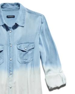 Flag & Anthem Women GREENWICH DIP-DYE CHAMBRAY SHIRT