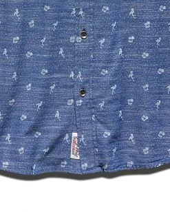 Flag & Anthem Men ORLANDO FLAMINGO PRINT TEXTURED SLUB SHIRT