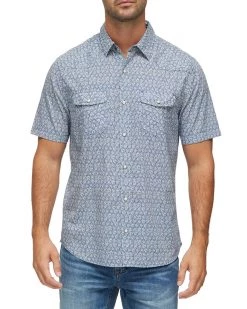 Flag & Anthem PLANO GEO PRINT WESTERN SHIRT