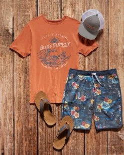 Flag & Anthem HAYFIELD TROPICAL SWIM SHORT - 10