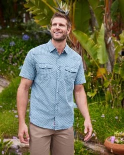 Flag & Anthem SMITHLAND LEAF PRINT VINTAGE WASHED WESTERN SHIRT