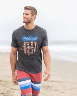 Flag & Anthem VINTAGE SUPPLY SHIELD BURNOUT TEE Men