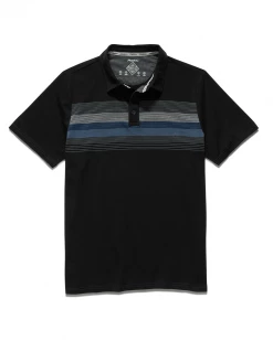 Flag & Anthem Men SHIELD CHEST STRIPE PERFORMANCE POLO